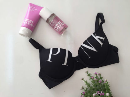 Imagen de PINK Bra Negro Logo Push-Up.